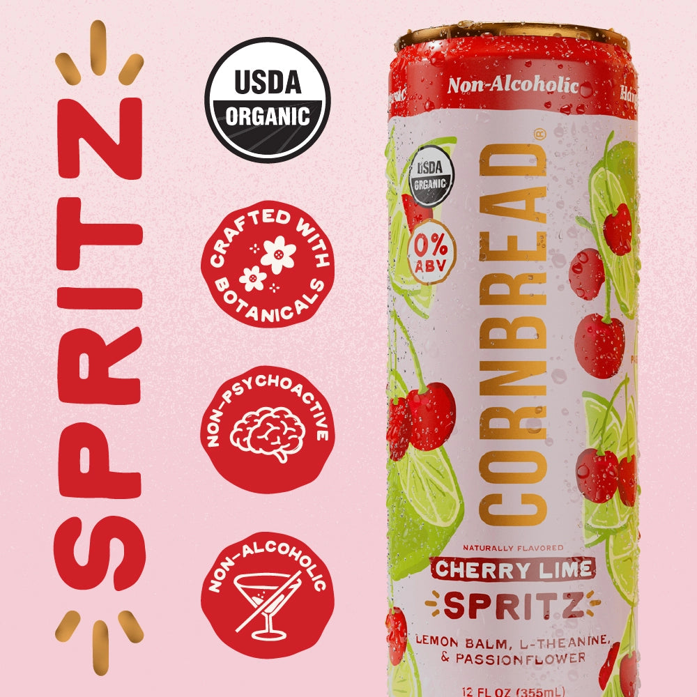 Cherry Lime Non-Alcoholic Spritz